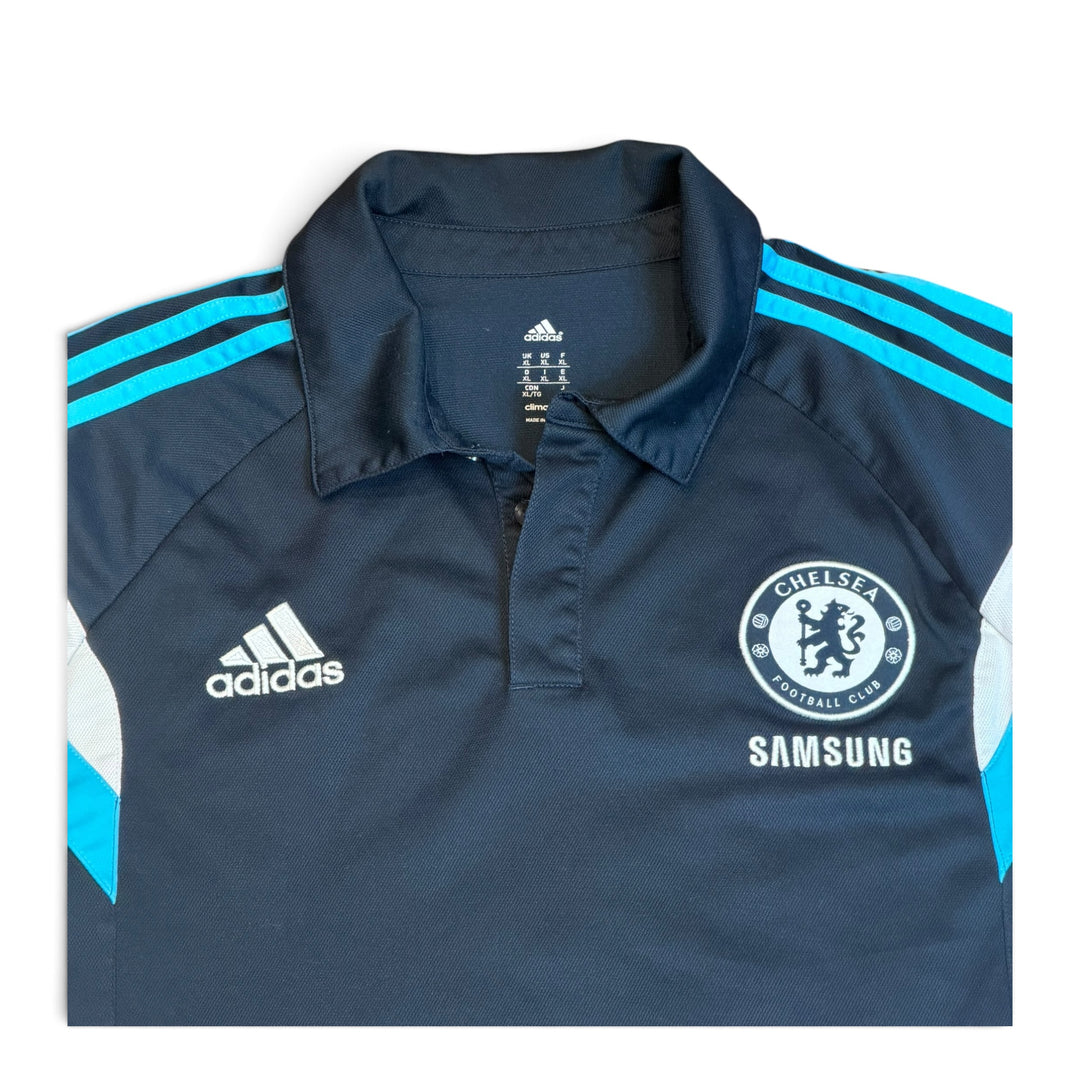 00's Vintage Adidas Chelsea Navy Polo Shirt (XL)