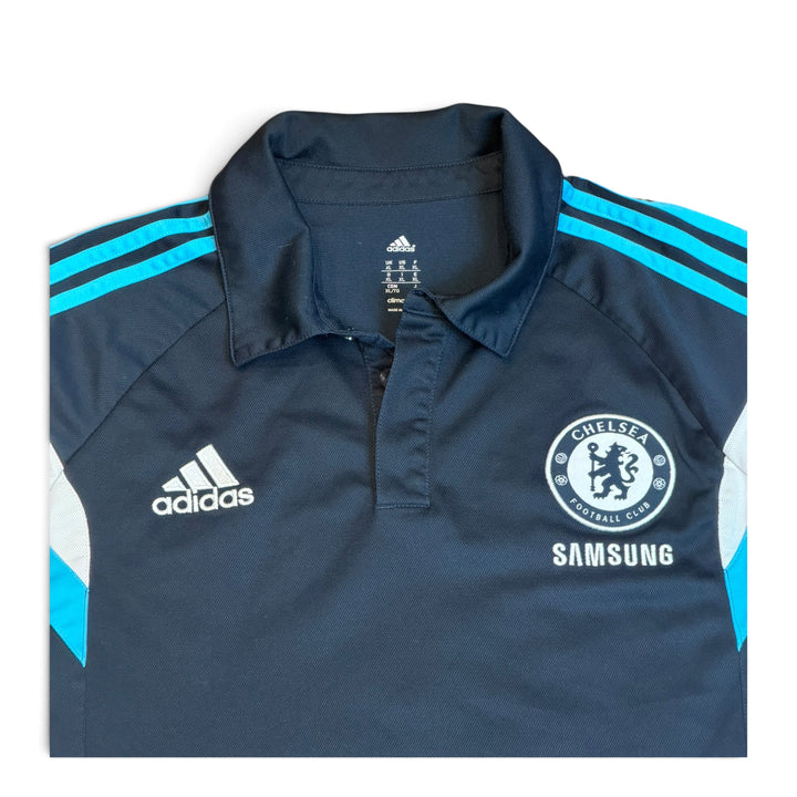 00's Vintage Adidas Chelsea Navy Polo Shirt (XL)