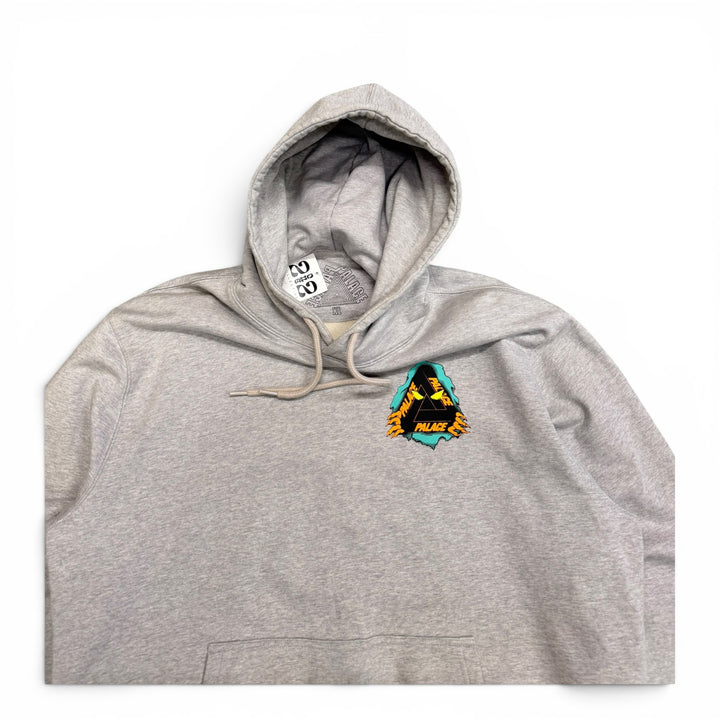 Palace Tri-Ripper Grey Pullover Hoodie (XL)