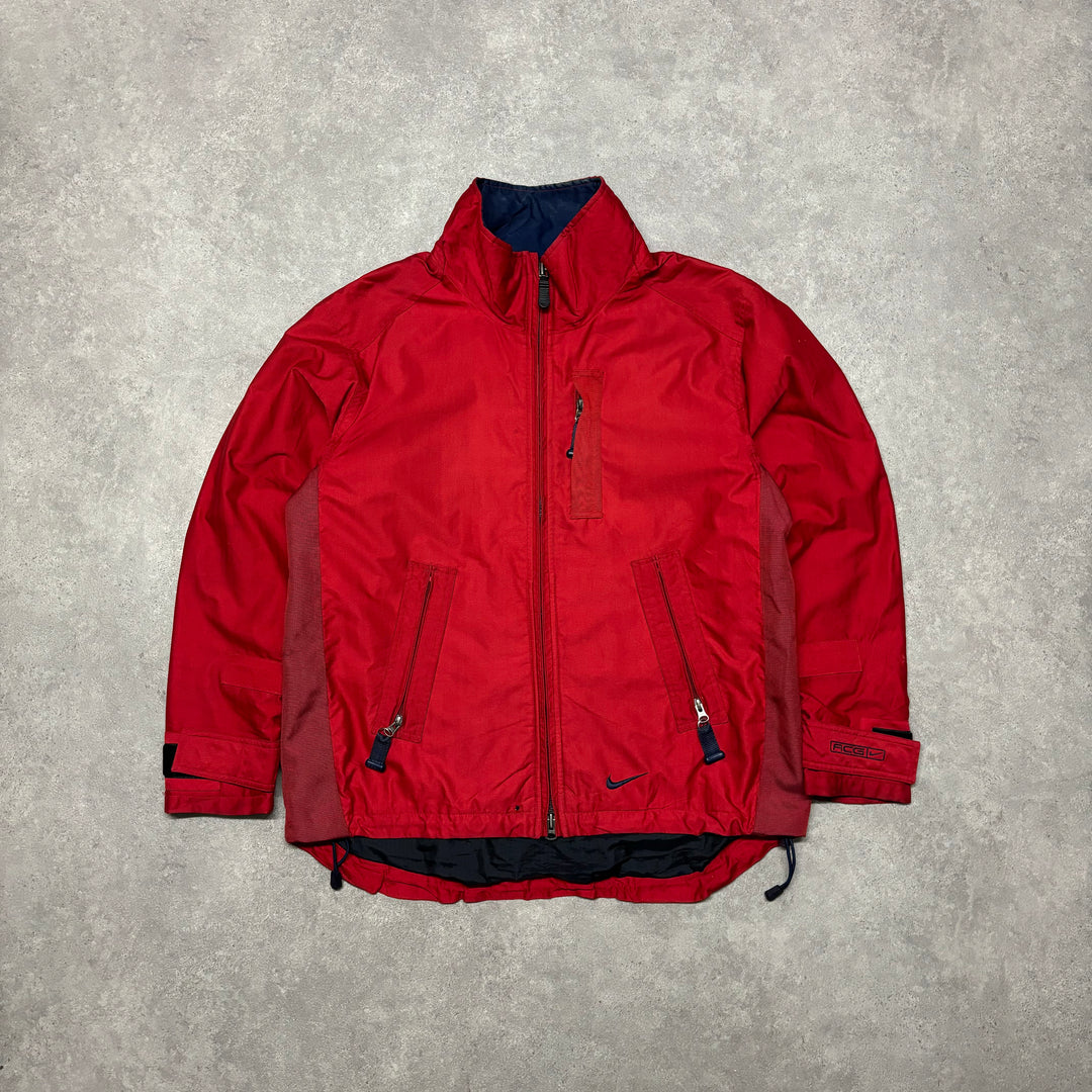 90’s Vintage Nike ACG Red Technical Jacket (L)