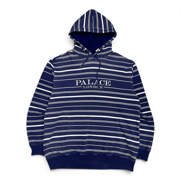 Palace Printed Striped Hoodie Navy (XL)