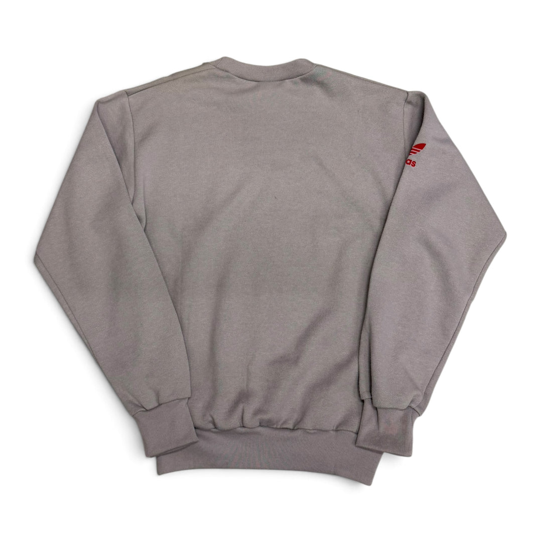 Rare Deadstock 80's Adidas Liverpool Grey Sweatshirt (M)