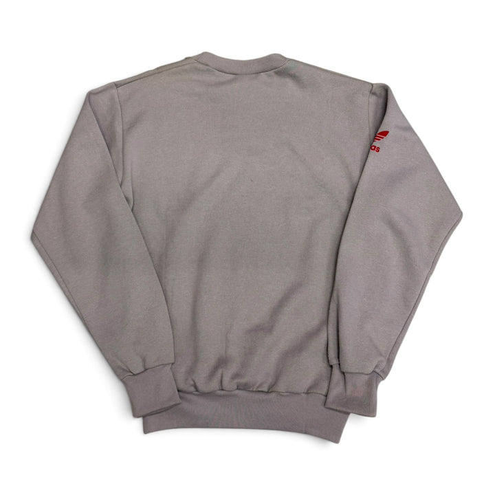Rare Deadstock 80's Adidas Liverpool Grey Sweatshirt (M)