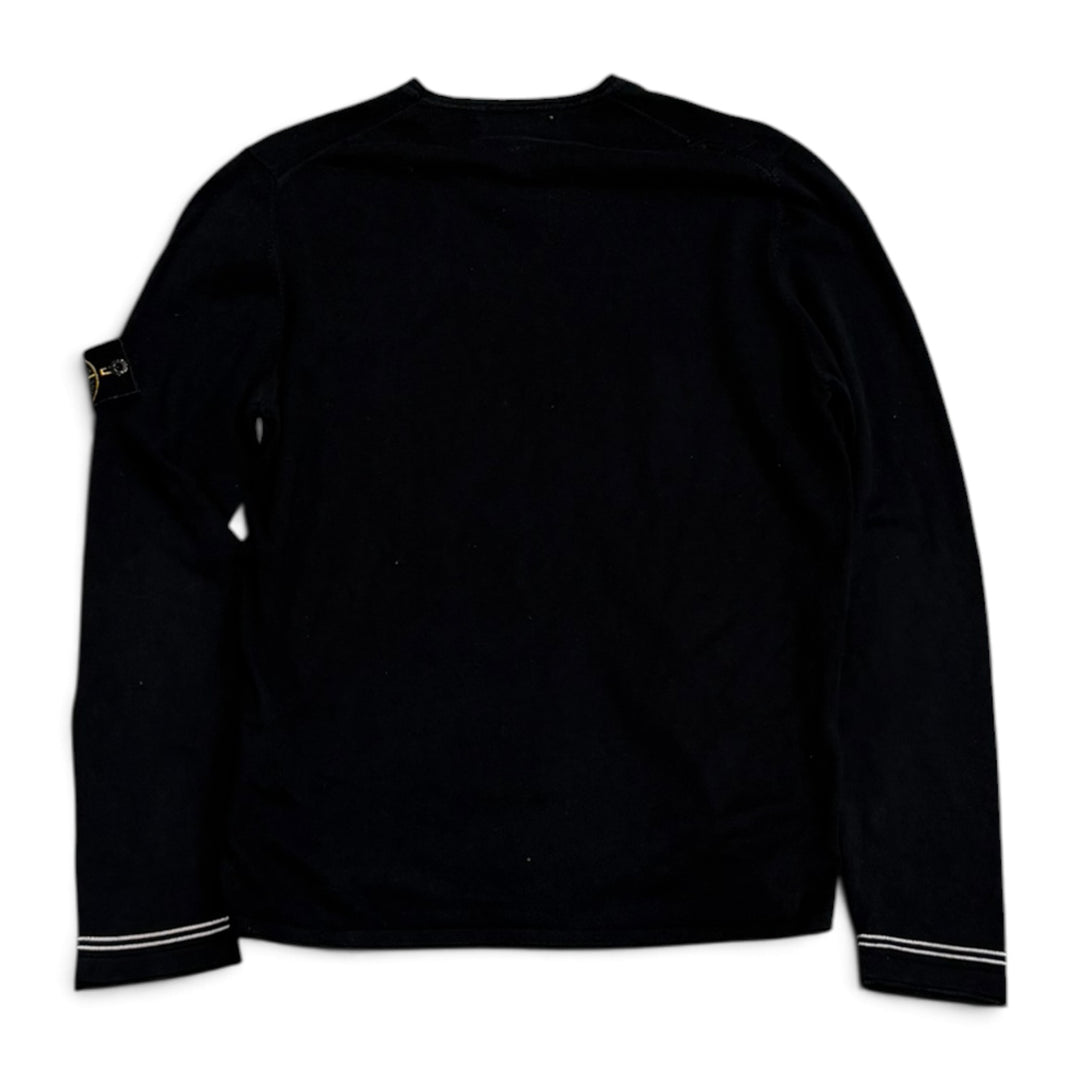 Stone Island Crew Neck Jumper Black (M)