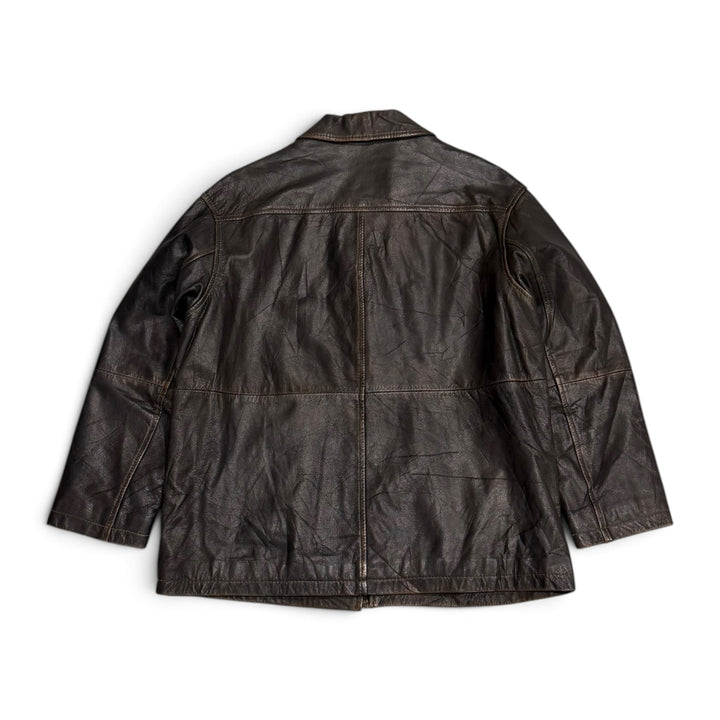 Vintage Leather Jacket Vintage Leather Jacket Dark Brown (L)