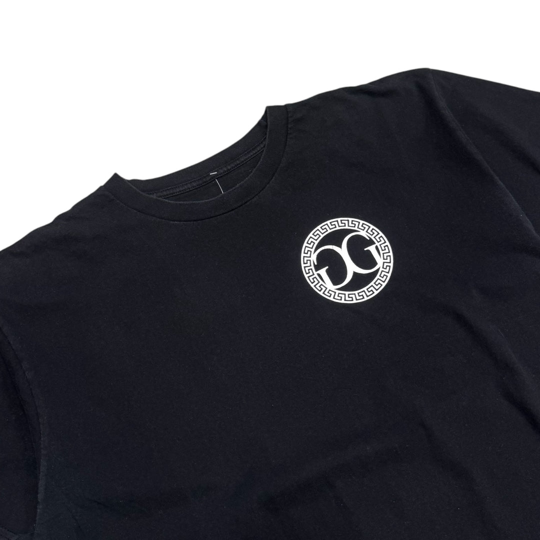 So Solid Crew Graphic T shirt Black (L)
