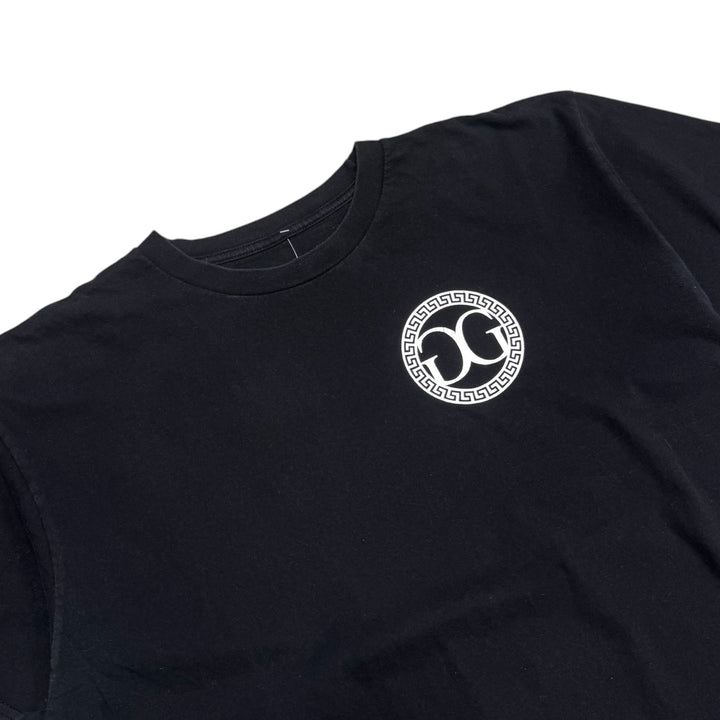So Solid Crew Graphic T shirt Black (L)