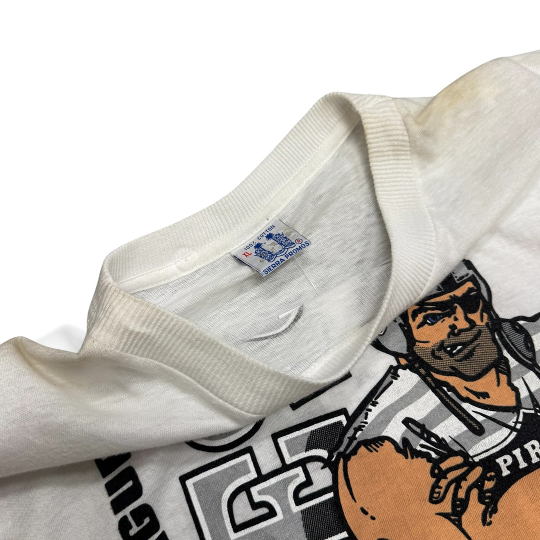 80's Vintage Oakland Raiders White Graphic T-Shirt (XL)