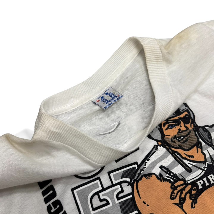 80's Vintage Oakland Raiders White Graphic T-Shirt (XL)