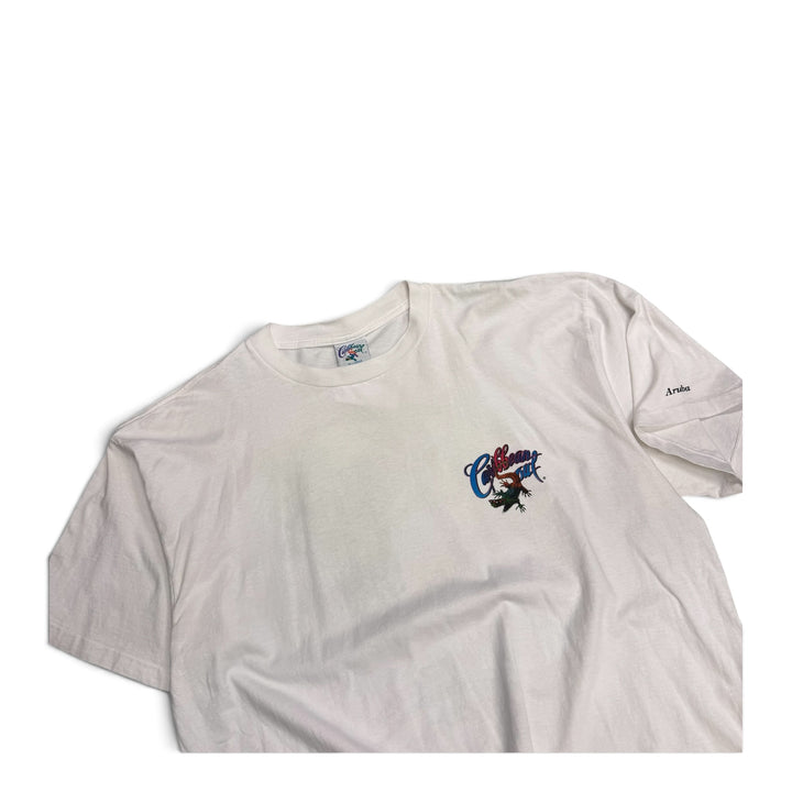 Vintage 90's Single Stitch Iguana Graphic T Shirt  White (XXL)