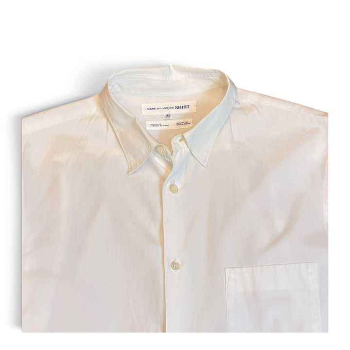 Vintage Comme Des Garcons White Long Sleeve Shirt (M)