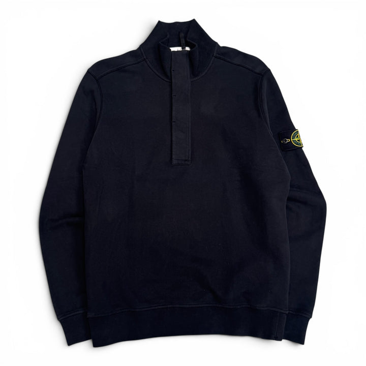 Stone Island Quarter Zip Sweatshirt Black (L)