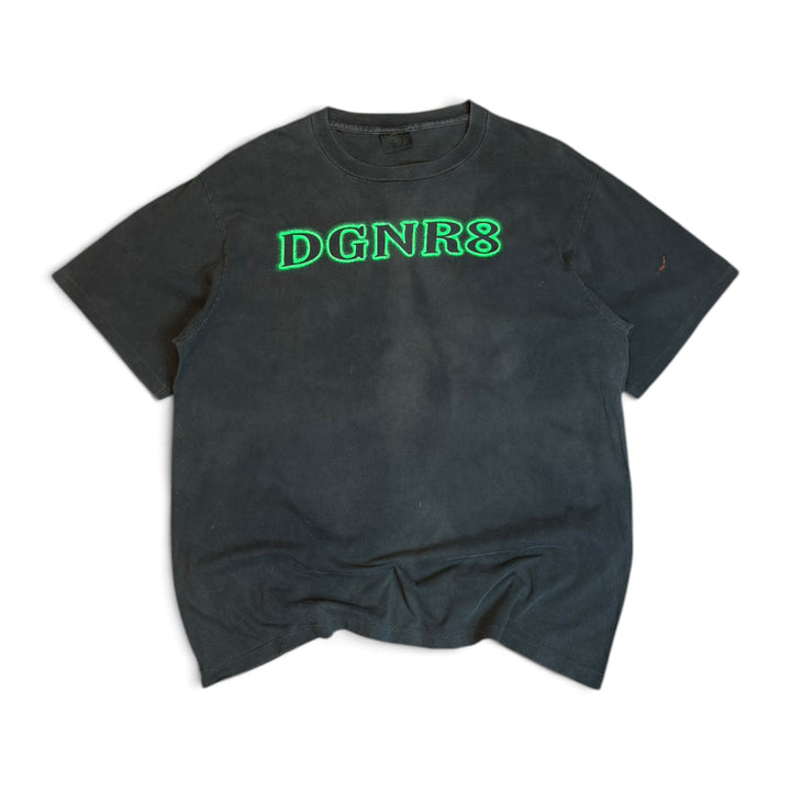 98' Vintage WWF DGNR8 Faded Black Graphic T-Shirt (XL)