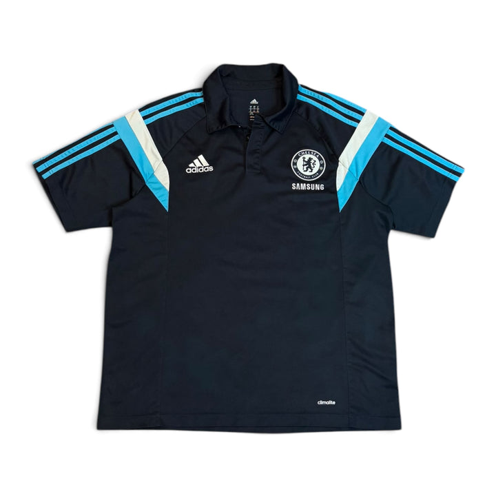 00's Vintage Adidas Chelsea Navy Polo Shirt (XL)