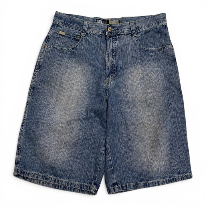 Vintage Southpole Baggy Denim Shorts Blue (36")