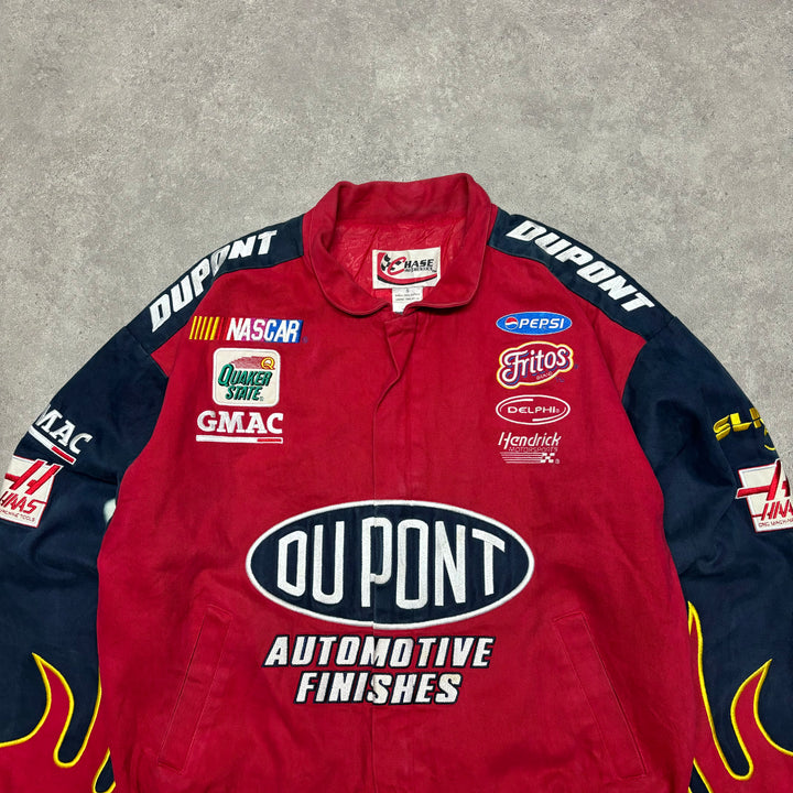 Vintage Dupont Red Nascar Racing Jacket (S)