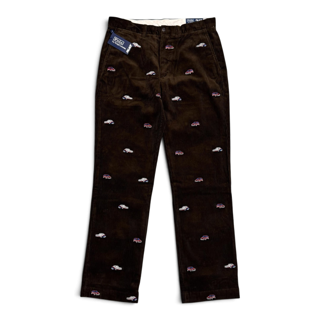 Palace x Ralph Lauren Brown Corduroy GTI Trousers (34)