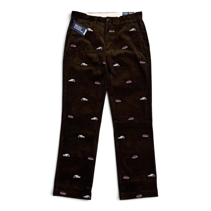 Palace x Ralph Lauren Brown Corduroy GTI Trousers (34)