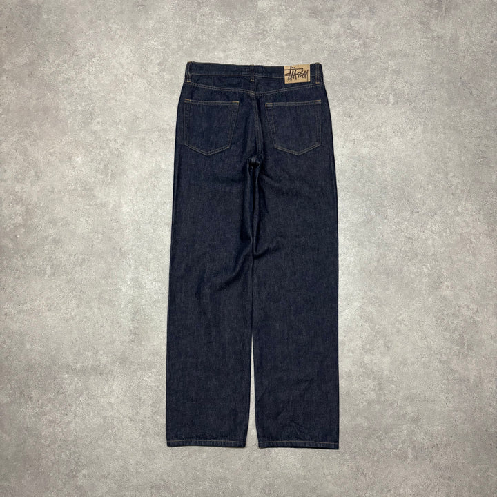 Stussy Dark Blue Relaxed Fit Denim Jeans (30x32)