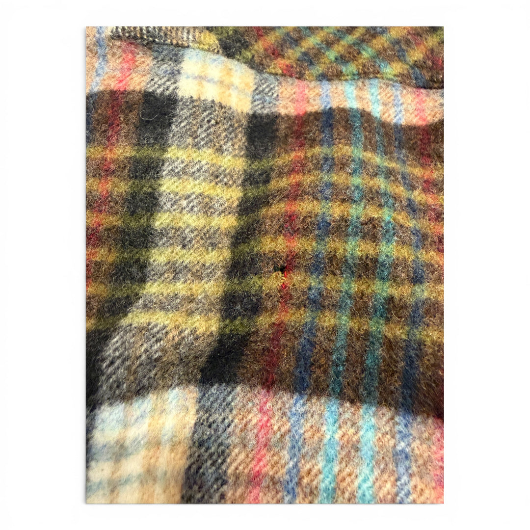 Vintage Missoni Button Up Checked Flannel  Shirts Black (L)