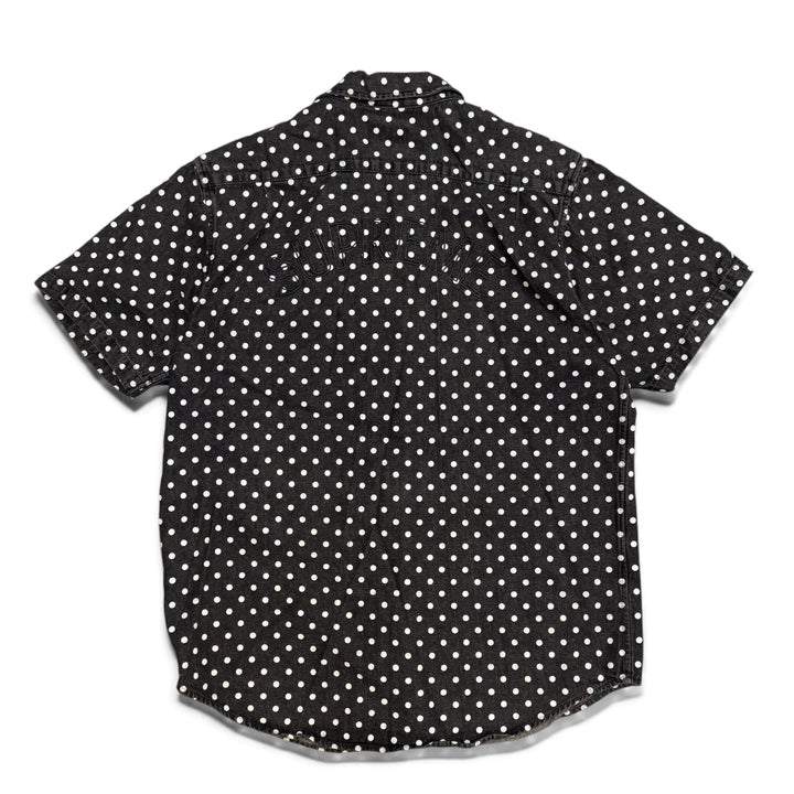 Supreme Black Denim Polka Dot Shirt (L)