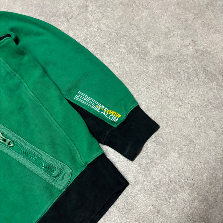 Vintage Polo Ralph Lauren Canoe Green Quarter Zip Jumper (L)