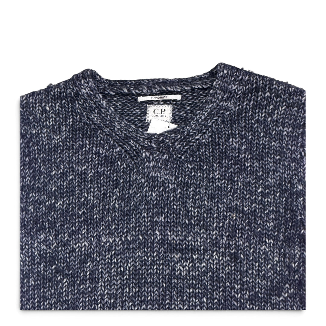 Vintage C.P Company Handmade Heavy Knitted Jumper Blue (M)