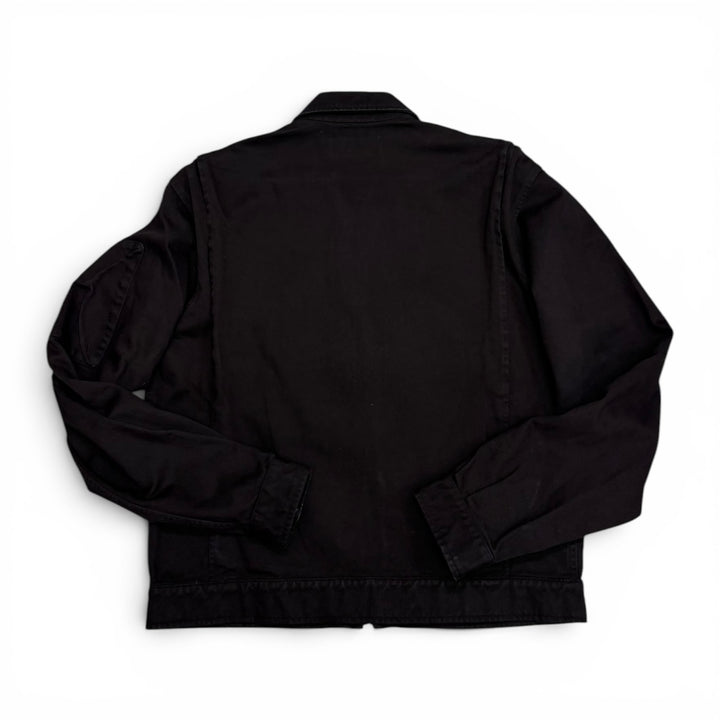 Random Identities Black Denim Zip Up Jacket (M)