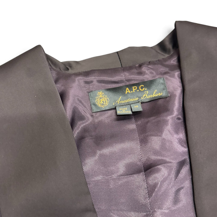 A.P.C. Anastasia Barbieri Navy Blazer & Trouser Suit Set (38)