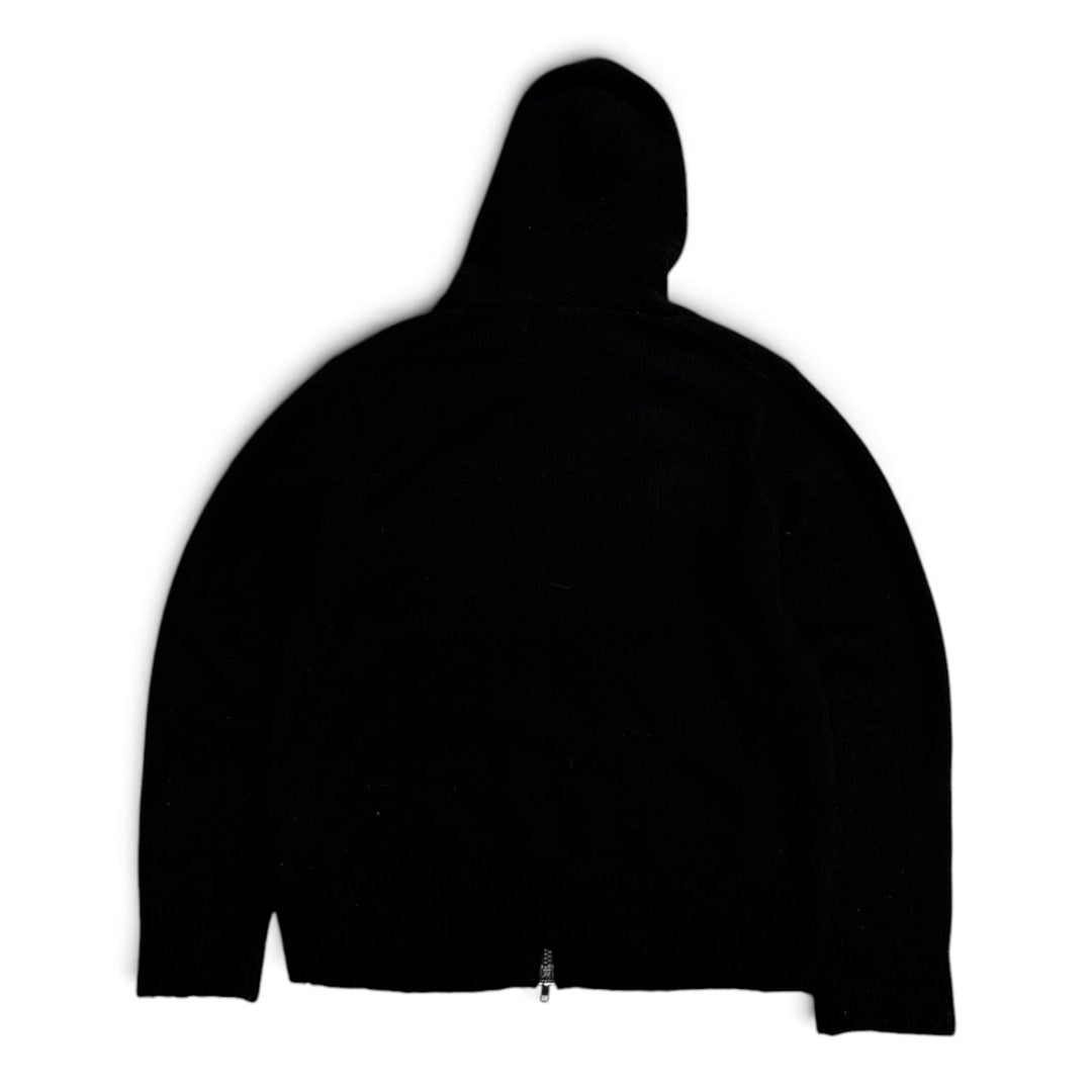 Comme De Garcons Full Zip Up Knitted Hoodie (M)