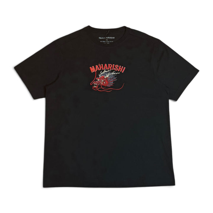 BNWT Maharishi Black Embroidered Dragon T-Shirt (L)