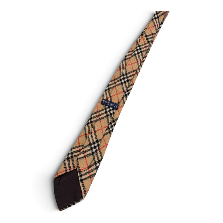 Vintage Burberry Wool Novacheck Tie