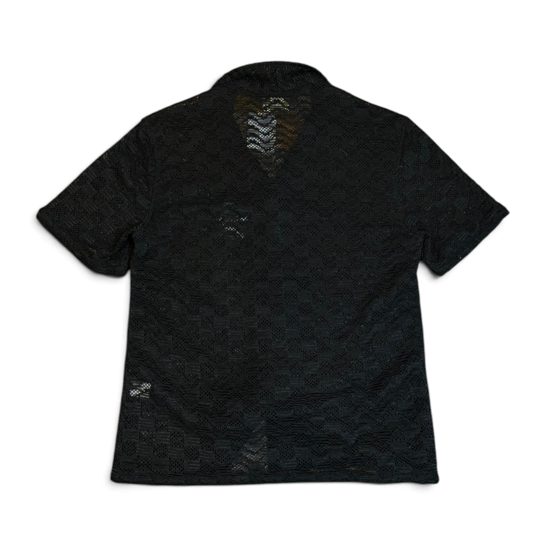 BNWT Aime Leon Dore Black Knitted Short Sleeve Shirt (S)