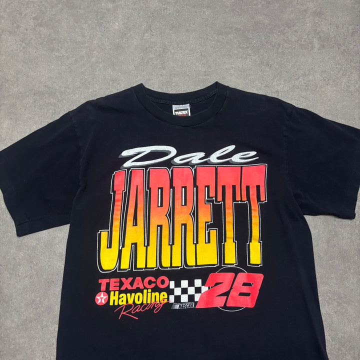 Vintage Nascar Black Graphic T-Shirt (L)