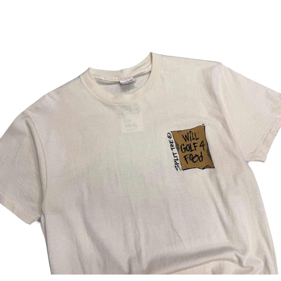 Vintage Will Golf A Food Graphic T shirt White (M)