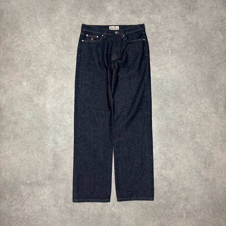 Stussy Dark Blue Relaxed Fit Denim Jeans (30x32)