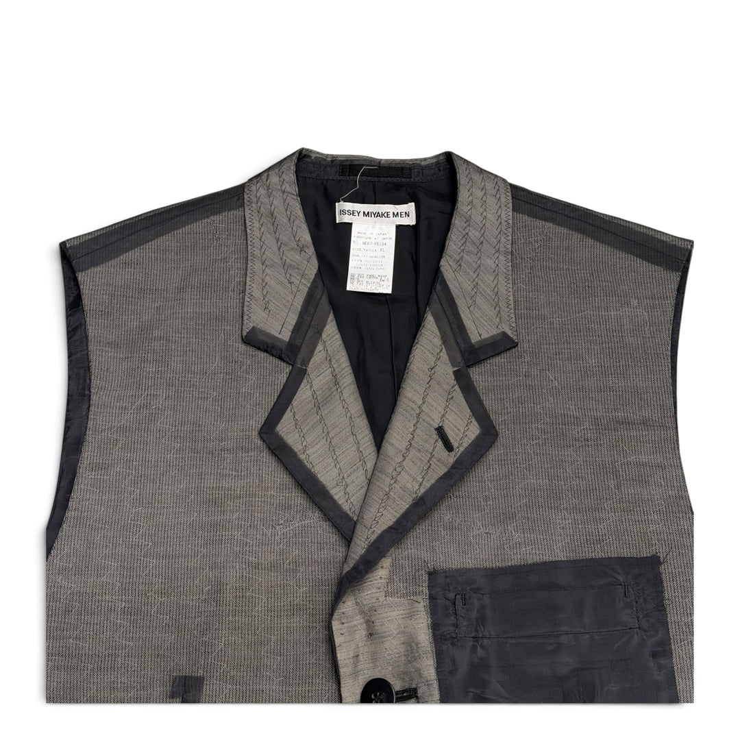 Vintage Issey Miyake Runway  Gillet Grey (XL)