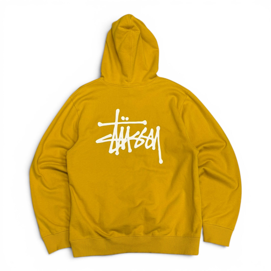 Stüssy Yellow Basic Pullover Hoodie (XL)