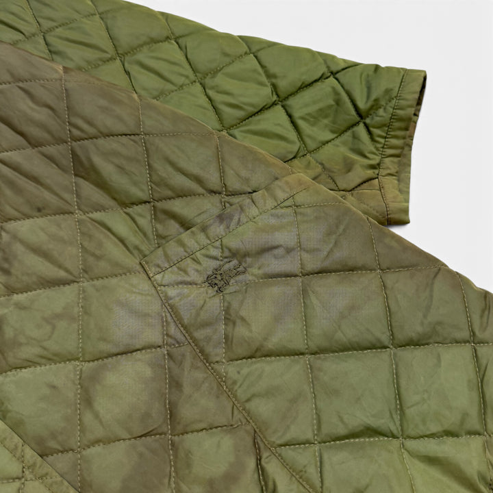 Vintage Burberrys Quilted Jacket Green (L)