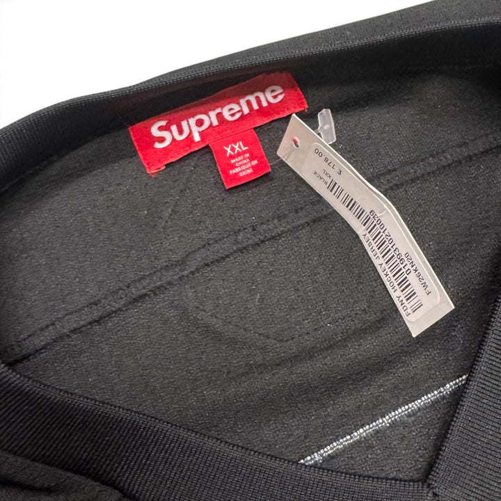 Supreme FDNY Black Hockey Jersey Top (XXL)