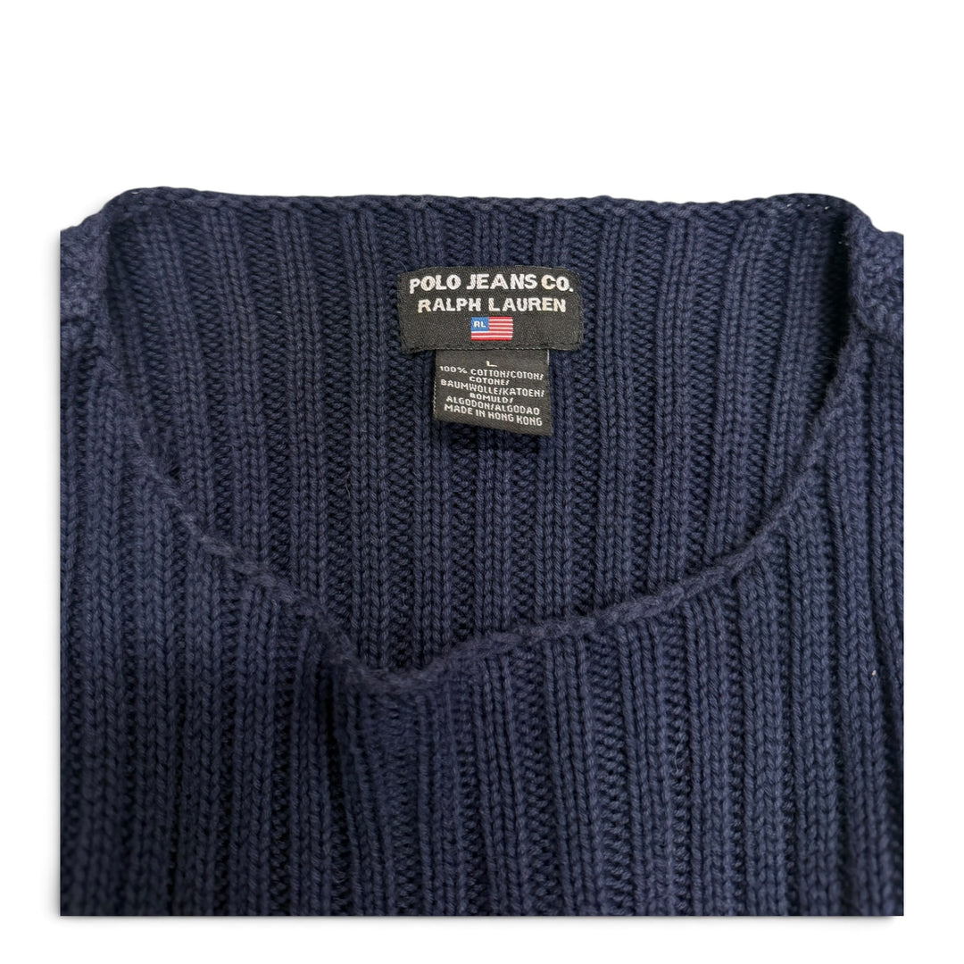 Polo Ralph Lauren Jeans Flag Knit Vest Navy (L)