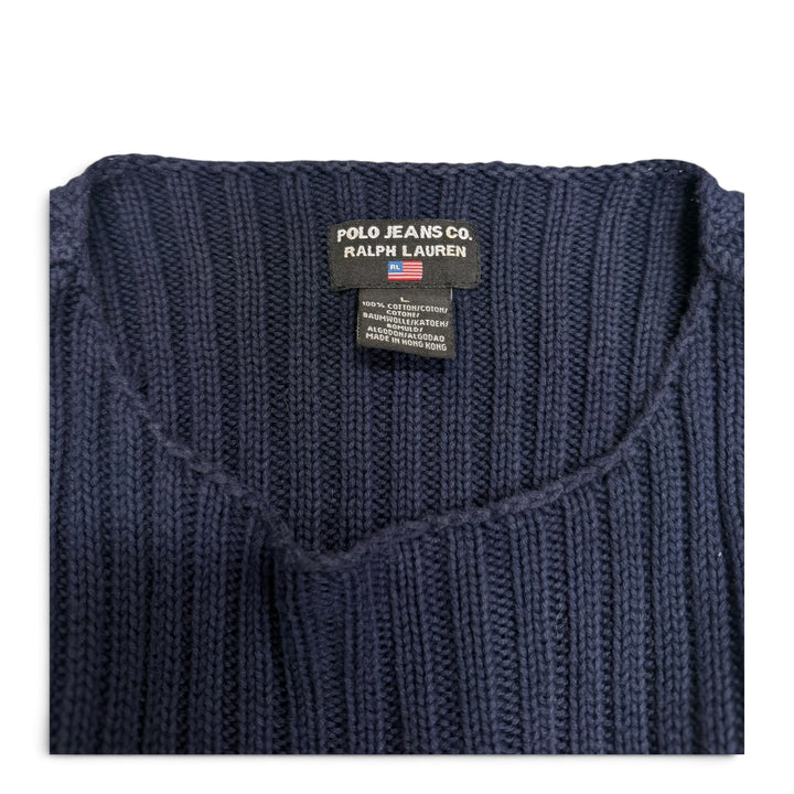 Polo Ralph Lauren Jeans Flag Knit Vest Navy (L)