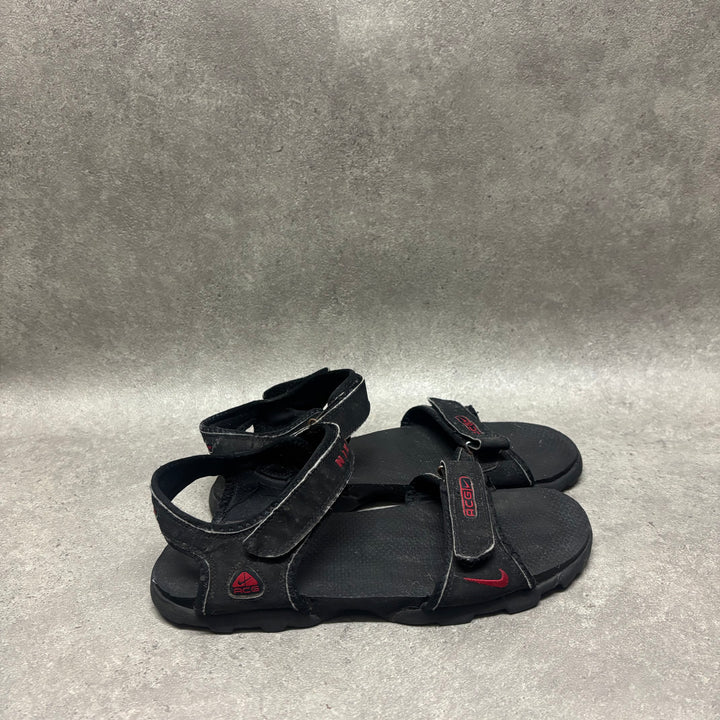 Vintage Nike ACG Black Sandals (UK10)