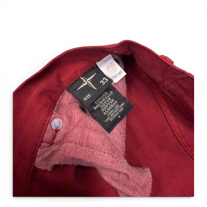Vintage Stone Island Straight Fit Jeans Red 33"