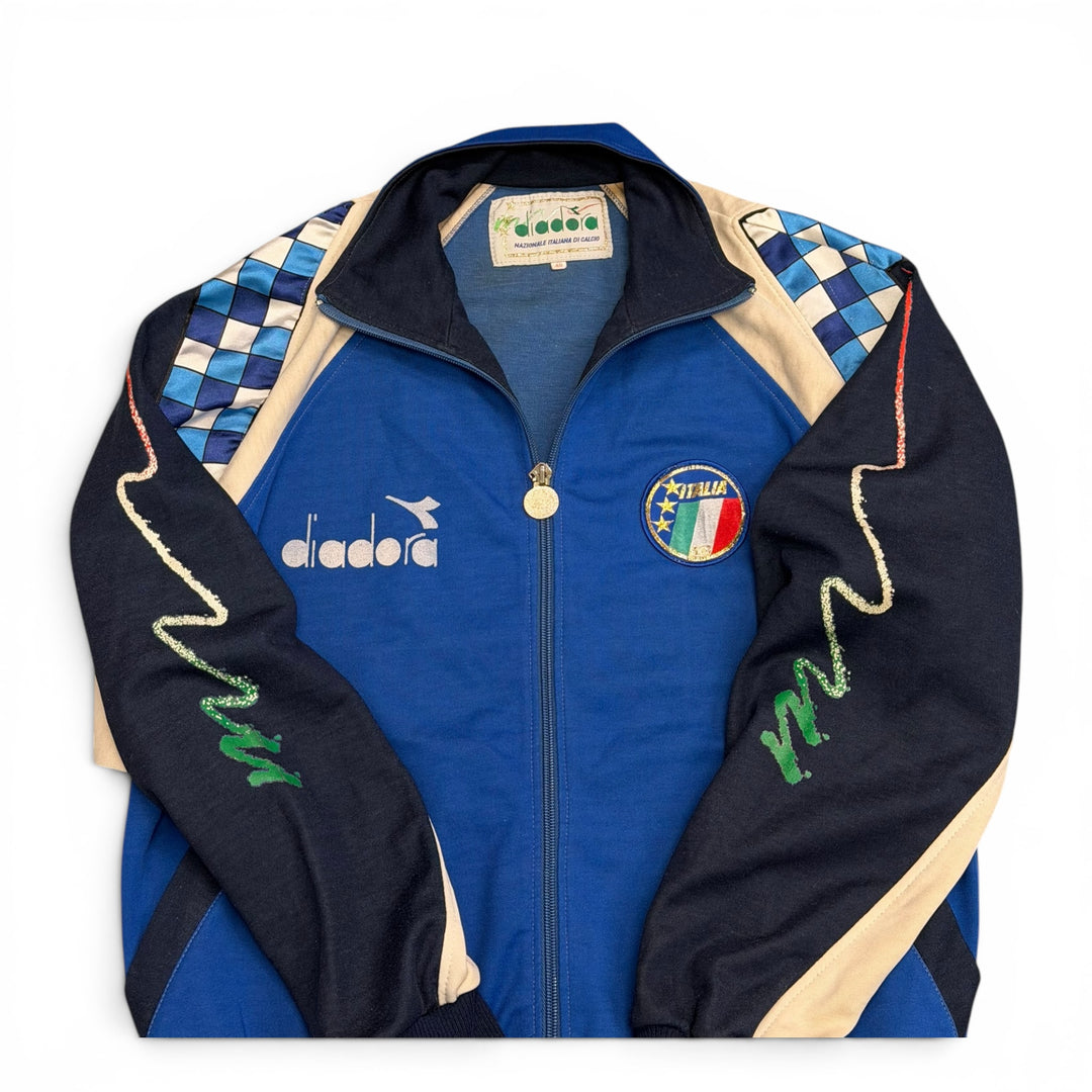 1990 Italy Diadora Track Jacket Set Blue (M)