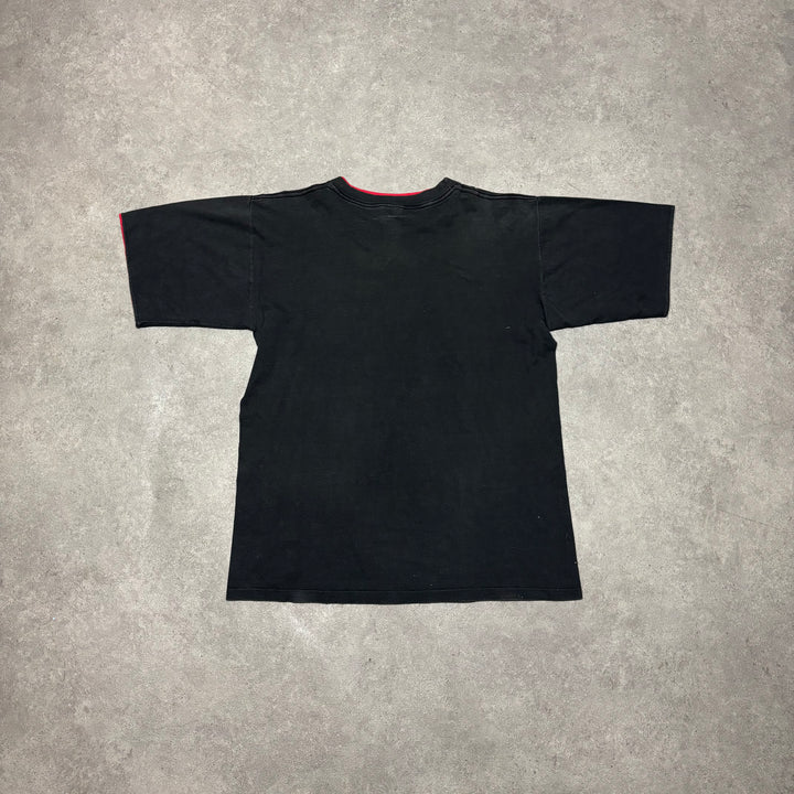 90's Vintage Chicago Bulls Black Graphic T-Shirt (XL)