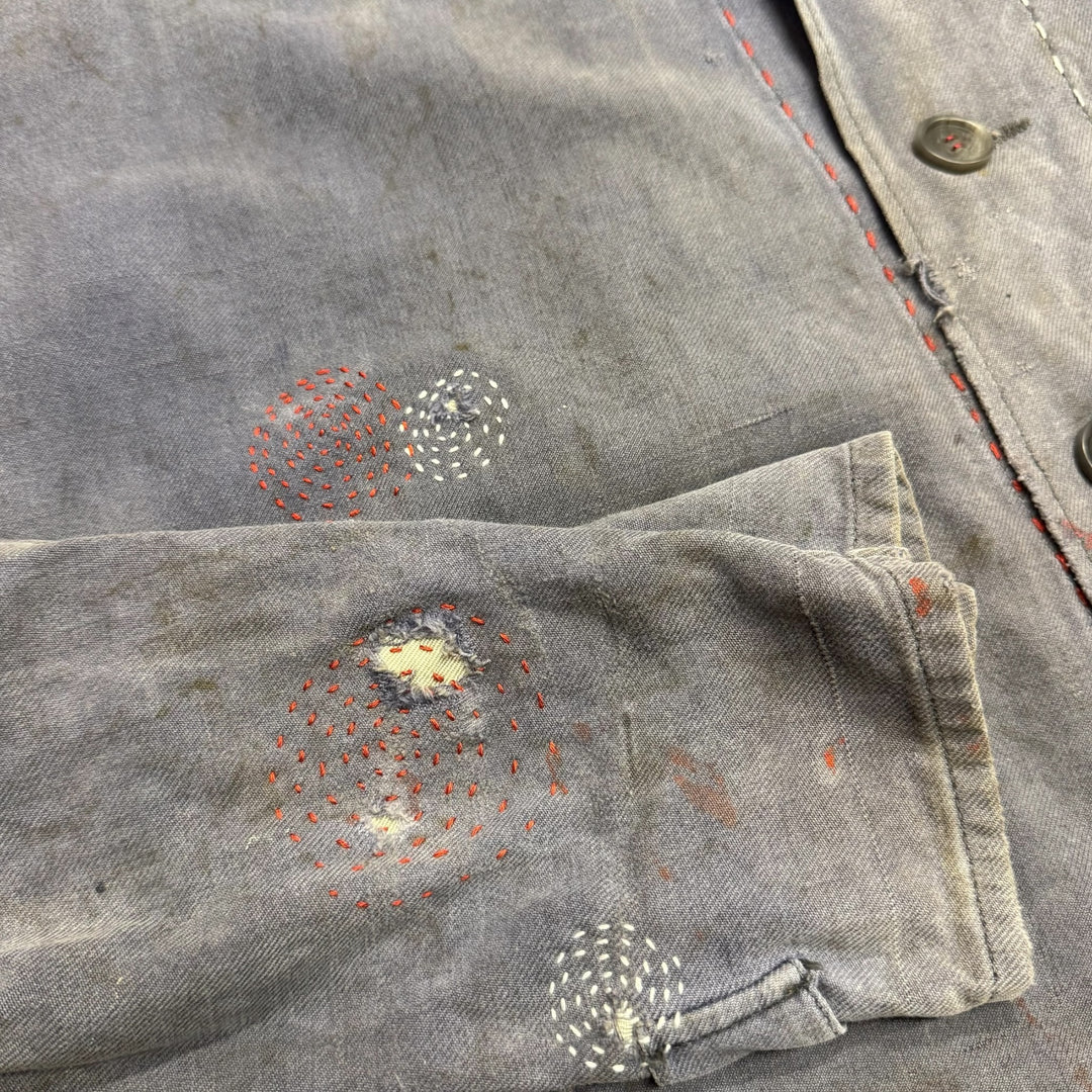 Vintage Reworked Faded Navy French Chore Jacket (M/L)