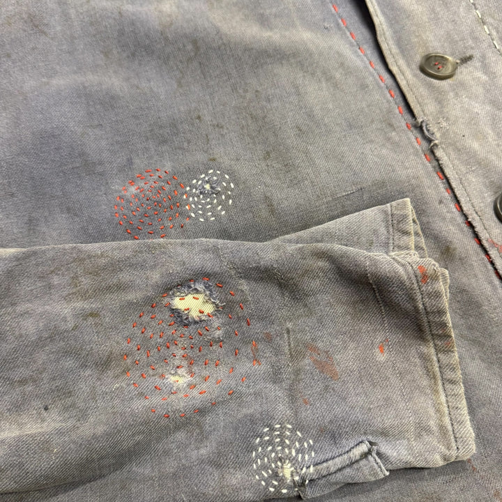 Vintage Reworked Faded Navy French Chore Jacket (M/L)