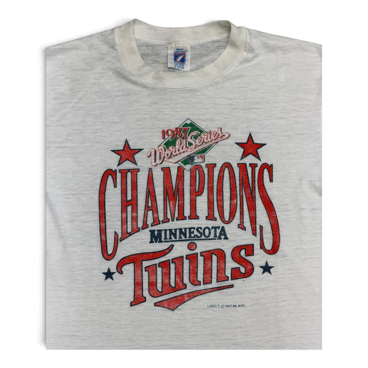 Vintage 80's Minnesota Graphic T shirt White (M)