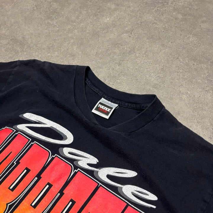 Vintage Nascar Black Graphic T-Shirt (L)